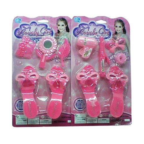 OEM Fashion Girl Σετ Γόβες Πριγκίπισσας Με Καθρεφτάκι Μαργαρίτα Και Χτενάκια 863-3 5204214056999