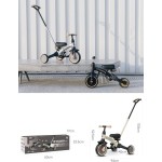 QPlay stager 3in1 τρίκυκλο ποδήλατο καφέ 01-1212075-03 5061047481745