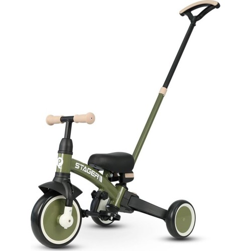 QPlay stager 3in1 τρίκυκλο ποδήλατο πράσινο 01-1212075-01 5061047481738