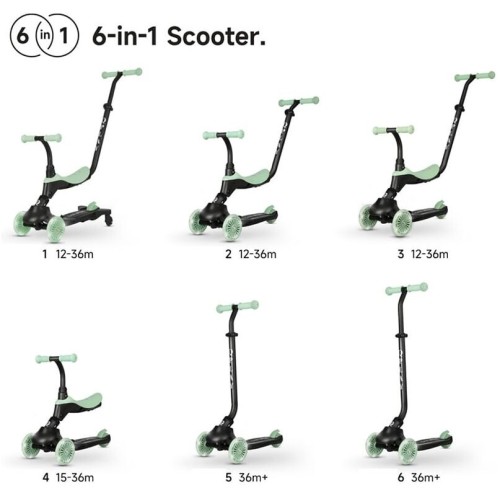 Qplay Sema Evo 6In1 Σπαστό Πατίνι Βιολετί 01-1212076-05 5061047482056
