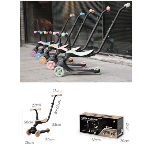 Qplay Sema Evo 6In1 Violet Skateboard 01-1212076-05 5061047482056