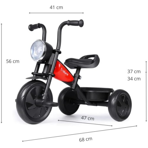 QPlay Triduro Tricycle Bike Red 01-1212072-01 5061047481509