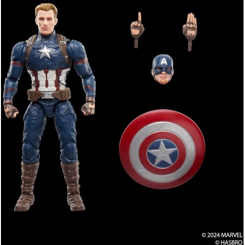 Hasbro Marvel Avengers Legends Series Captain America, Avengers: Endgame Collectible 15-Cm Action  G0607 5010996282668