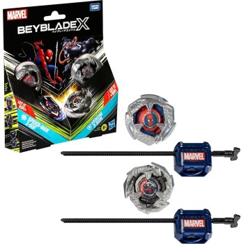 Hasbro Beyblade X Collab Spider-Man 3-60F Εναντίον Venom 3-80N Multipack Set G0288 5010996264183
