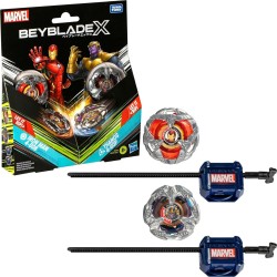 Hasbro beyblade x  collab iron man 4-80b vs. thanos 4-60b multipack set G0287 5010996264190