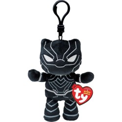 Marvel Avengers Ty Beannie Babies Panther Fluffy Clip Black 8.5cm 1607-34003 008421340033