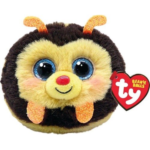 ty beanie balls zinger χνουδωτή μελισσούλα κίτρινη 1607-42536 008421425365