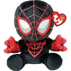Spiderman Ty Beannie Babies Miles Morales Fluffy Black 15cm 1607-44006 008421440061