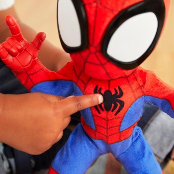 Mattel Spiderman SPIDEY AND HIS AMAZING FRIENDS Marvel Dance 'N Crawl Spidey Interactive Plush Toy F6722 5010996231208