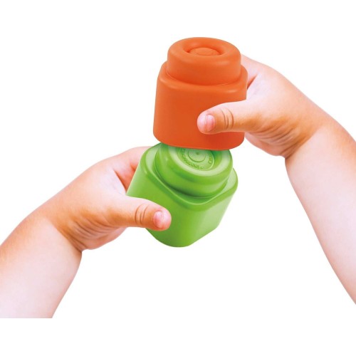 Clementoni Soft Clemmy Touch And Play Μαλακά Premium Τουβλάκια 10 Τμχ Για 6-36 Μηνών 1033-17988 8005125179886