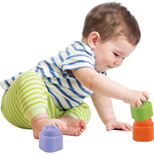 Clementoni Soft Clemmy Touch And Play Soft Premium Bricks 10 Pcs For 6-36 Months 1033-17988 8005125179886