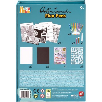 As company Happi Hobbi Happihobbi Art Journal Fluo pen for 9+ Years 1038-11040 5203068110406