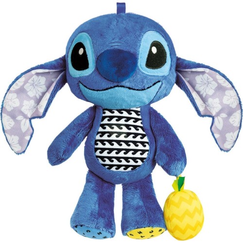 Clementoni Disney Stitch baby βρεφική χνουδωτή κουδουνίστρα stitch για 6+ μηνών 1000-17918 8005125179183