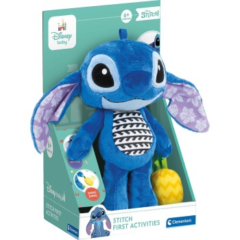 Clementoni Disney Stitch baby βρεφική χνουδωτή κουδουνίστρα stitch για 6+ μηνών 1000-17918 8005125179183
