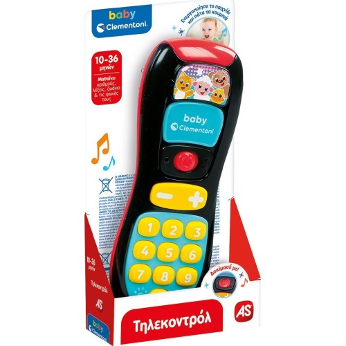 Baby Clementoni Βρεφικό Εκπαιδευτικό Παιχνίδι Τηλεκοντρόλ - Μιλάει Ελληνικά - Για 10-36 Μηνών 1000-63425 8005125634255