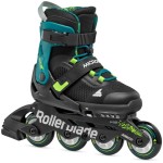 ROLLERBLADE microblade xt πατίνια - μαύρο/πετρόλ πράσινο χρώμα μαύρο-πετρόλ, μέγεθος 33-36.5 43.075152/BL/PGR/33 8059791068432
