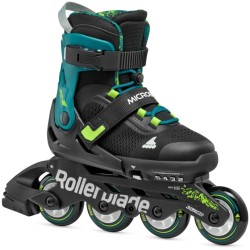 ROLLERBLADE Microblade XT Skates-black/petrolege Green Color Black-stone, Size 28-32 43.075152/BL/PGR/28 8059791073177