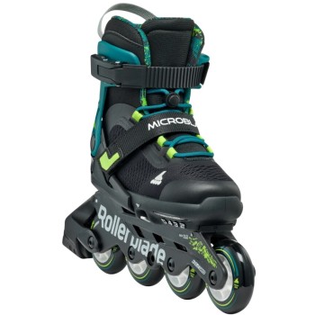 ROLLERBLADE Microblade XT Skates-black/petrolege Green Color Black-stone, Size 28-32 43.075152/BL/PGR/28 8059791073177