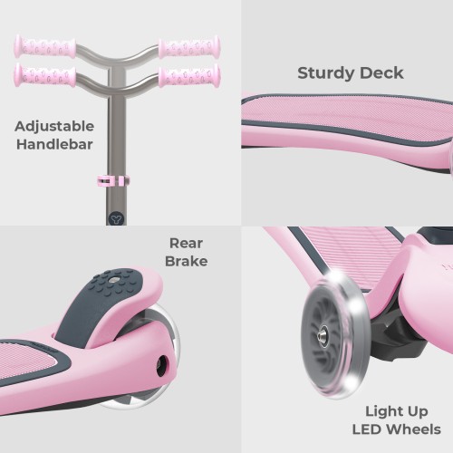 YVolution Glider Air Metal Hb 2022, Skateboard Patio Pink 53.YS29P4 0810012248327
