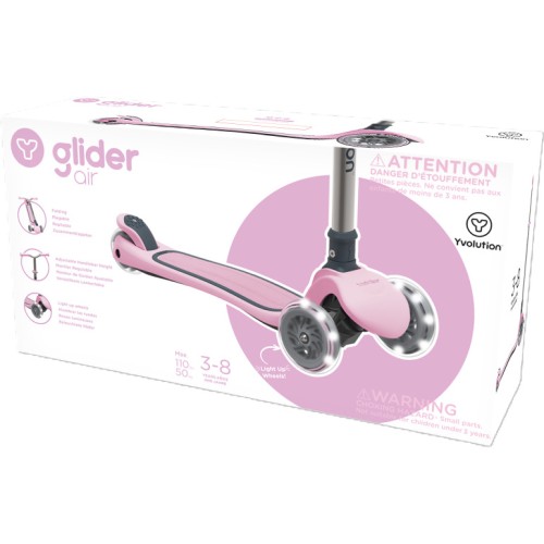 YVolution Glider Air Metal Hb 2022, Skateboard Patio Pink 53.YS29P4 0810012248327