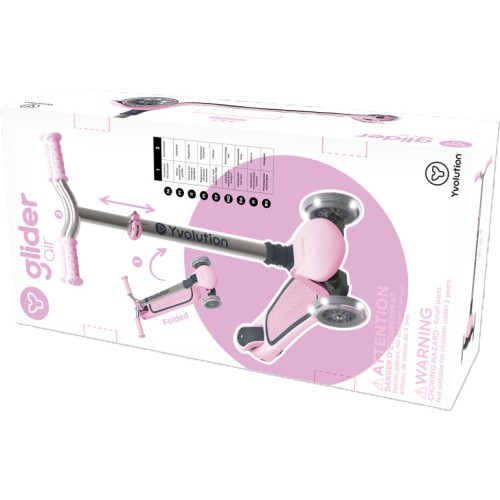 YVolution glider air metal hb 2022, πατίνι scooter pink 53.YS29P4 0810012248327