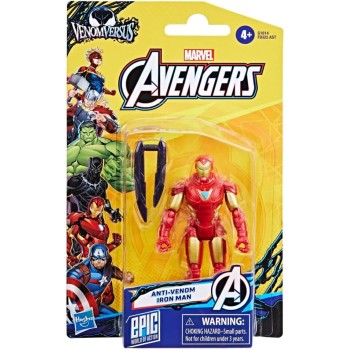 Hasbro Marvel Avengers Epic Hero Series Action Figures Venomversus Epic World Of Action Anti-Venom Iron Man F9325 / G1814 501099