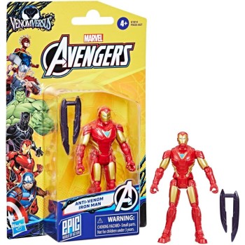 Hasbro Marvel Avengers Epic Hero Series Action Figures Venomversus Epic World Of Action Anti-Venom Iron Man F9325 / G1814 501099