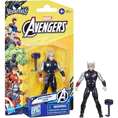 Hasbro Marvel Avengers Avengers 4In Evergreen Venomversus Epic World Of Action Anti-Venom Thor F9325 / G1816 5010996315274
