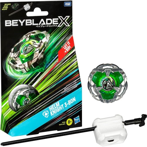 Hasbro Beyblade X Helm Knight 3-80N Starter Top And Launcher G0175 / F9581 5010996257086