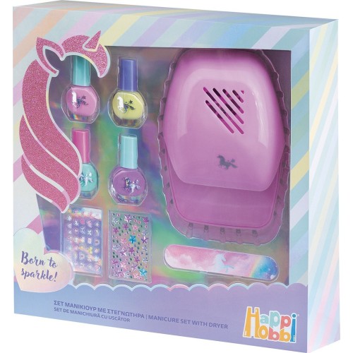 As company Happi Hobbi Happihobbi Manicure set With Dryer for 6+ Years 1081-60007 5203068600075