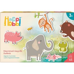 As company Happi Hobbi happihobbi ζωάκια 45 εκπαιδευτικοί χάρτινοι μαγνήτες για 3+ χρονών 1029-64076 5203068640767
