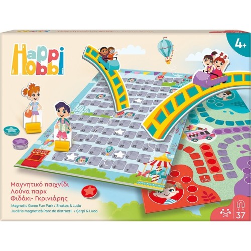 As company Happi Hobbi Happihobbi Μαγνητικό Επιτραπέζιο Λούνα Παρκ Φιδάκι - Γκρινιάρης Με 37 Χάρτινους Εκπαιδευτικούς Μαγνή 1029