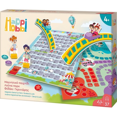 As company Happi Hobbi Happihobbi Μαγνητικό Επιτραπέζιο Λούνα Παρκ Φιδάκι - Γκρινιάρης Με 37 Χάρτινους Εκπαιδευτικούς Μαγνή 1029