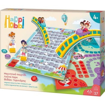 As company Happi Hobbi Happihobbi Μαγνητικό Επιτραπέζιο Λούνα Παρκ Φιδάκι - Γκρινιάρης Με 37 Χάρτινους Εκπαιδευτικούς Μαγνή 1029