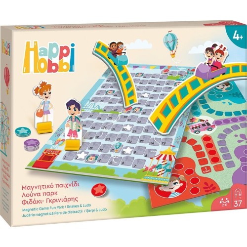 As company Happi Hobbi Happihobbi Μαγνητικό Επιτραπέζιο Λούνα Παρκ Φιδάκι - Γκρινιάρης Με 37 Χάρτινους Εκπαιδευτικούς Μαγνή 1029