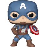 Funko Marvel Avengers Pop! Marvel: The Infinity Saga - Captain America (The First Avenger) 1476 Bobble-Head Φιγούρα Βινυλίου 101