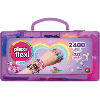 As company Plexi Flexi LOVE Θήκη 2400 Λαστιχάκια & 30 Αξεσουάρ - 1 Τμχ 1080-25573 5203068255732
