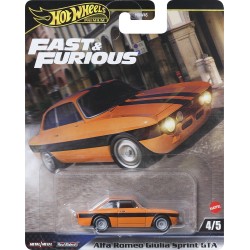 Mattel hot wheels hw premium - fast and furious hw alfa romeo guilia όχημα παιχνίδι HNW46 / JBM04 194735263530