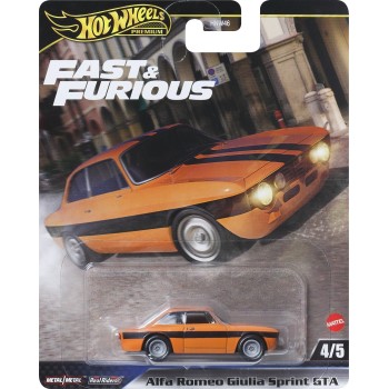 Mattel hot wheels hw premium - fast and furious hw alfa romeo guilia όχημα παιχνίδι HNW46 / JBM04 194735263530