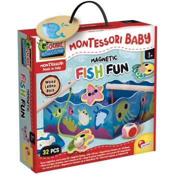 Lisciani Montessori Wood Magnetic Fish fun 08.98354 8008324098354