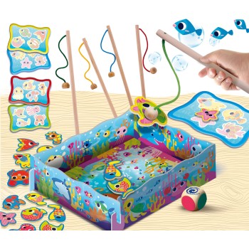 Lisciani Montessori Wood Magnetic Fish fun 08.98354 8008324098354