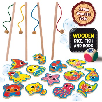 Lisciani Montessori Wood Magnetic Fish fun 08.98354 8008324098354
