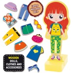 Lisciani Montessori Wood Magnetic Fashion Doll 08.98361 8008324098361