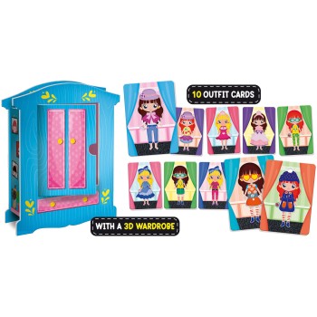 Lisciani Montessori Wood Magnetic Fashion Doll 08.98361 8008324098361