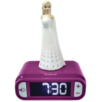 Lexibook Digital Clock Clock Clock With Night Light, Sound Effects And 3D Figure Disney Frozen 25.RL800FZ 3380743077307