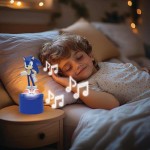 Lexibook Table Night Light With Sonic The Hedgehog Speaker 25.NS01SN 3380743106236