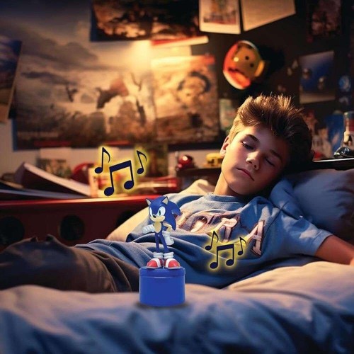 Lexibook Table Night Light With Sonic The Hedgehog Speaker 25.NS01SN 3380743106236