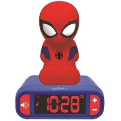 Lexibook Spiderman Digital Clock With Night Light, Sound Effects And 3D Marvel Spider-Man (Rl800sp) 25.RL800SP 3380743077314