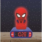 Lexibook Spiderman Digital Clock With Night Light, Sound Effects And 3D Marvel Spider-Man (Rl800sp) 25.RL800SP 3380743077314