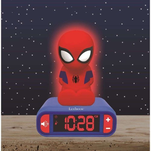 Lexibook Spiderman Digital Clock With Night Light, Sound Effects And 3D Marvel Spider-Man (Rl800sp) 25.RL800SP 3380743077314